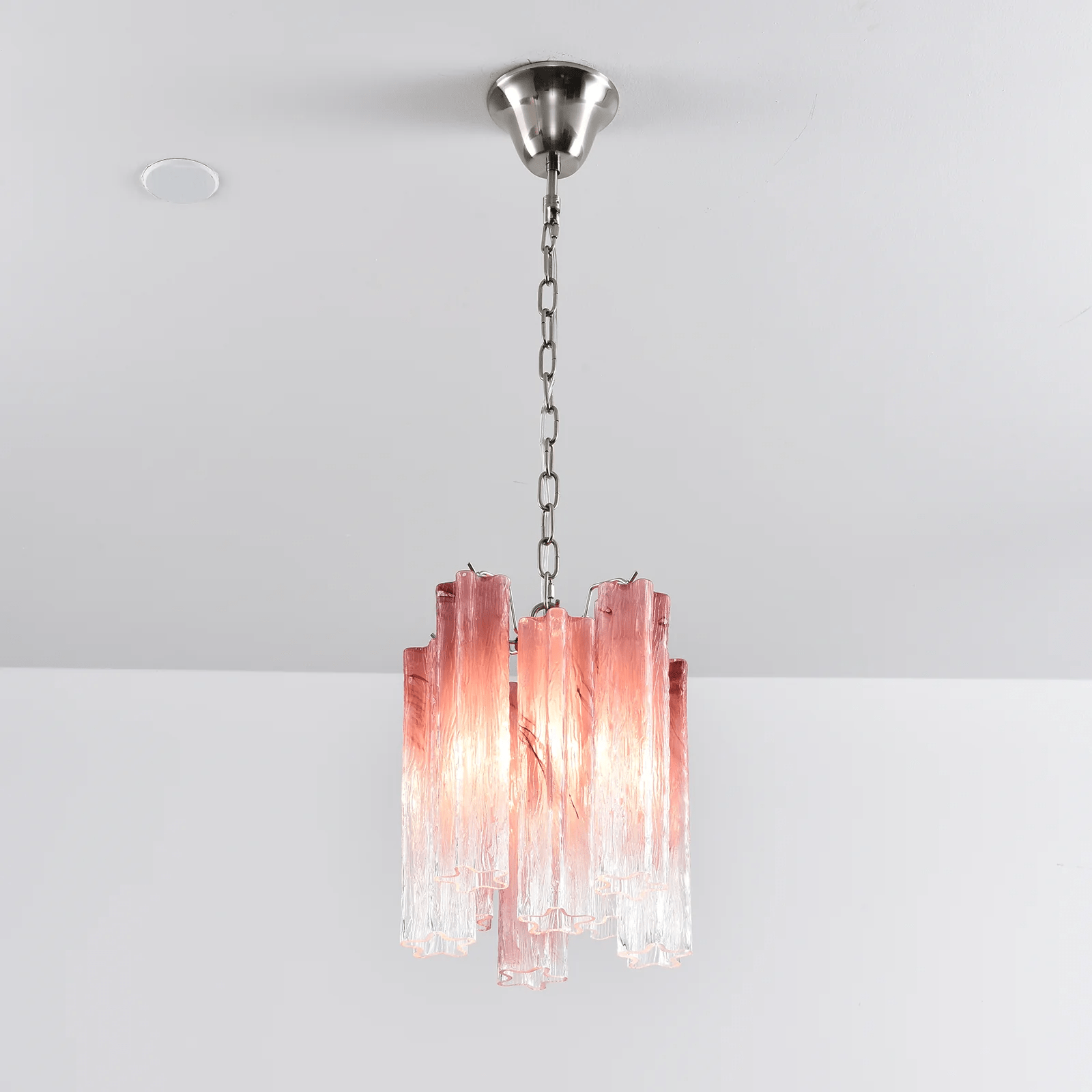 Aurora Chandelier Pink Gradient Murano Glass - Neutralighting