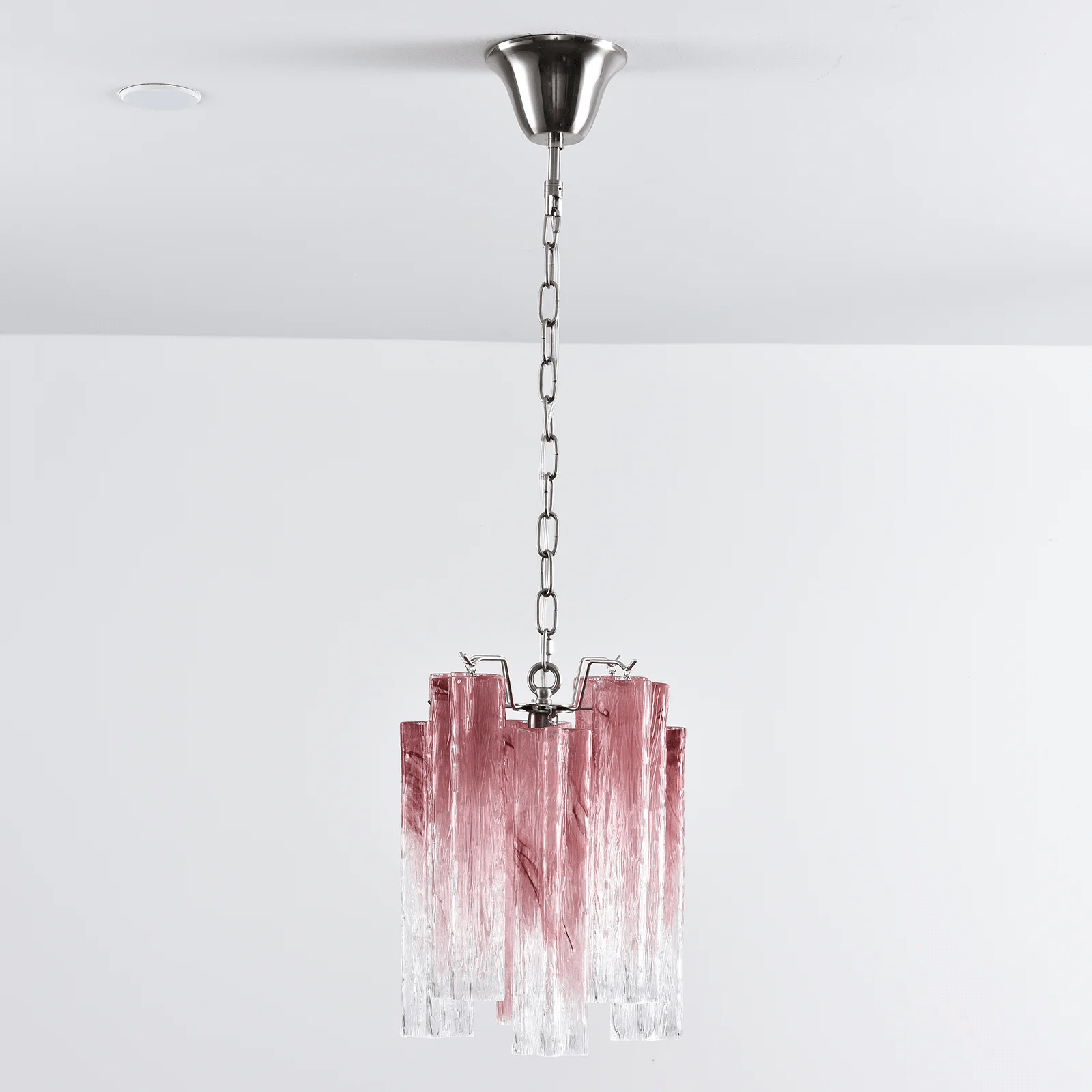 Aurora Chandelier Pink Gradient Murano Glass - Neutralighting