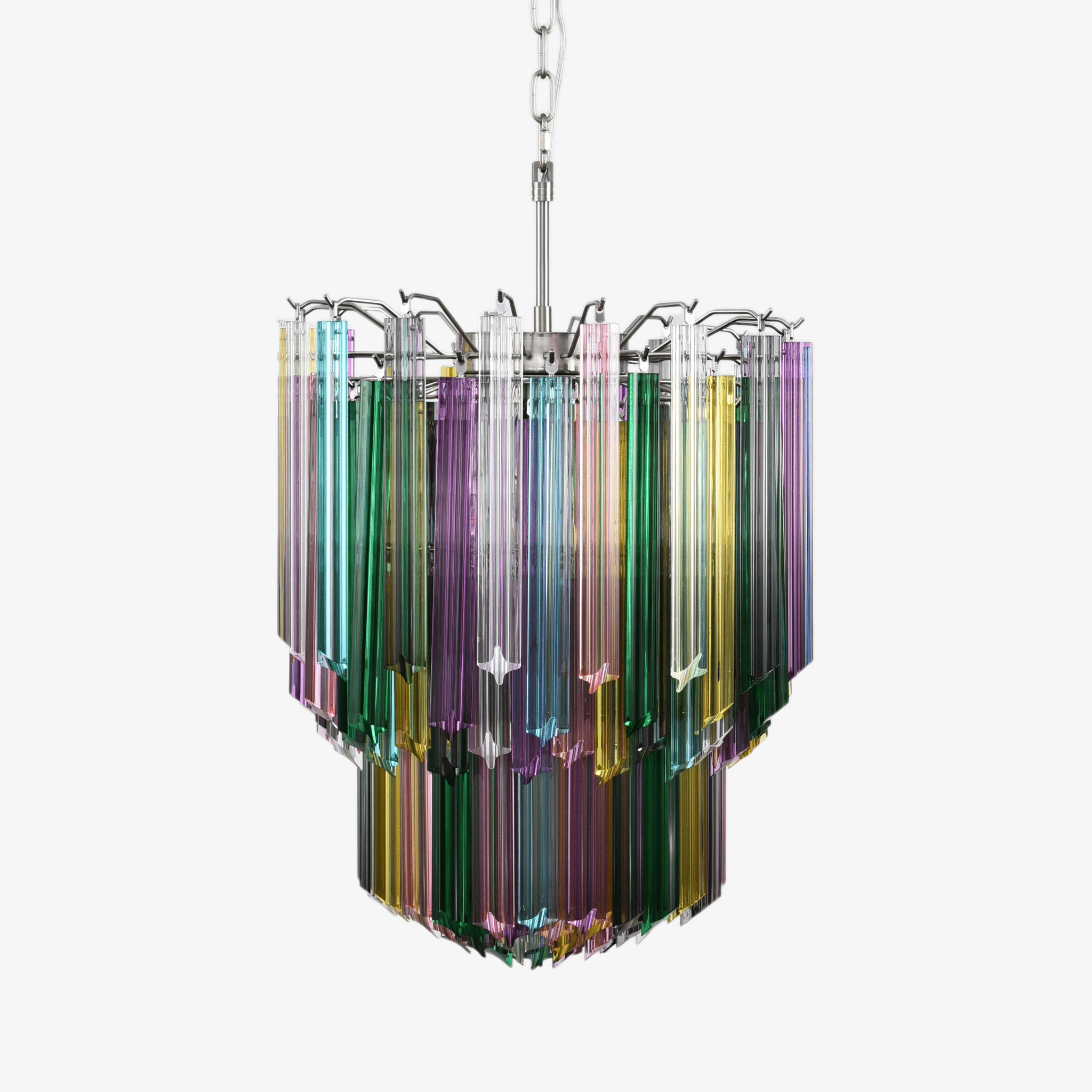Aurora Chandelier Murano Glass Colorful Prism - Neutralighting