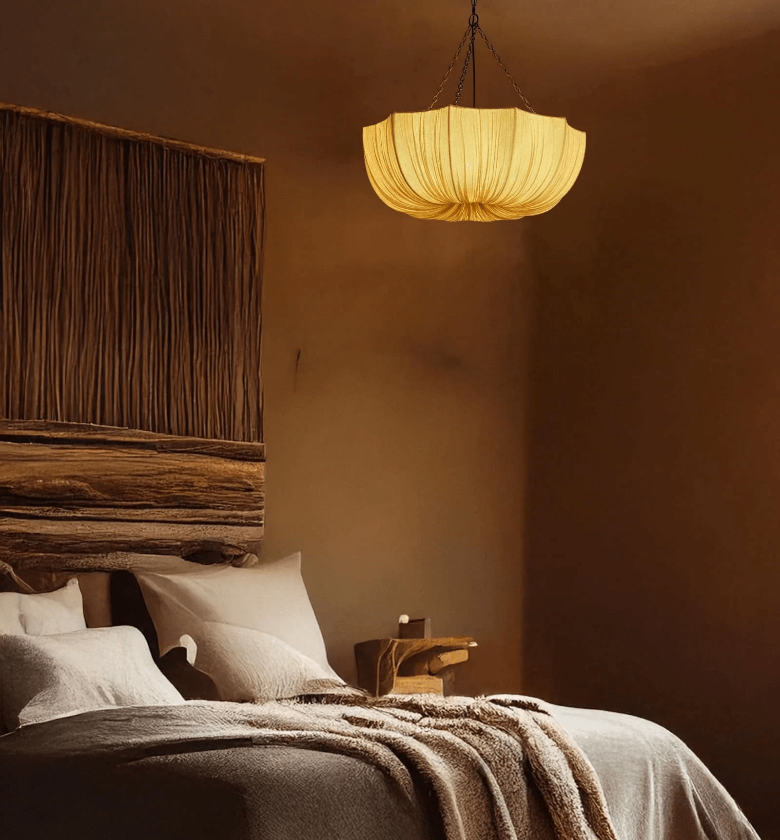 Aurelia Vintage Stoff Pendelleuchte Lampe-Letslighting