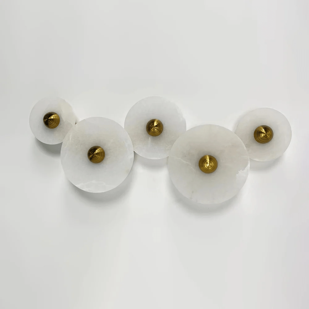 Selene Minimalist Alabaster Ceiling Light - Blowlighting