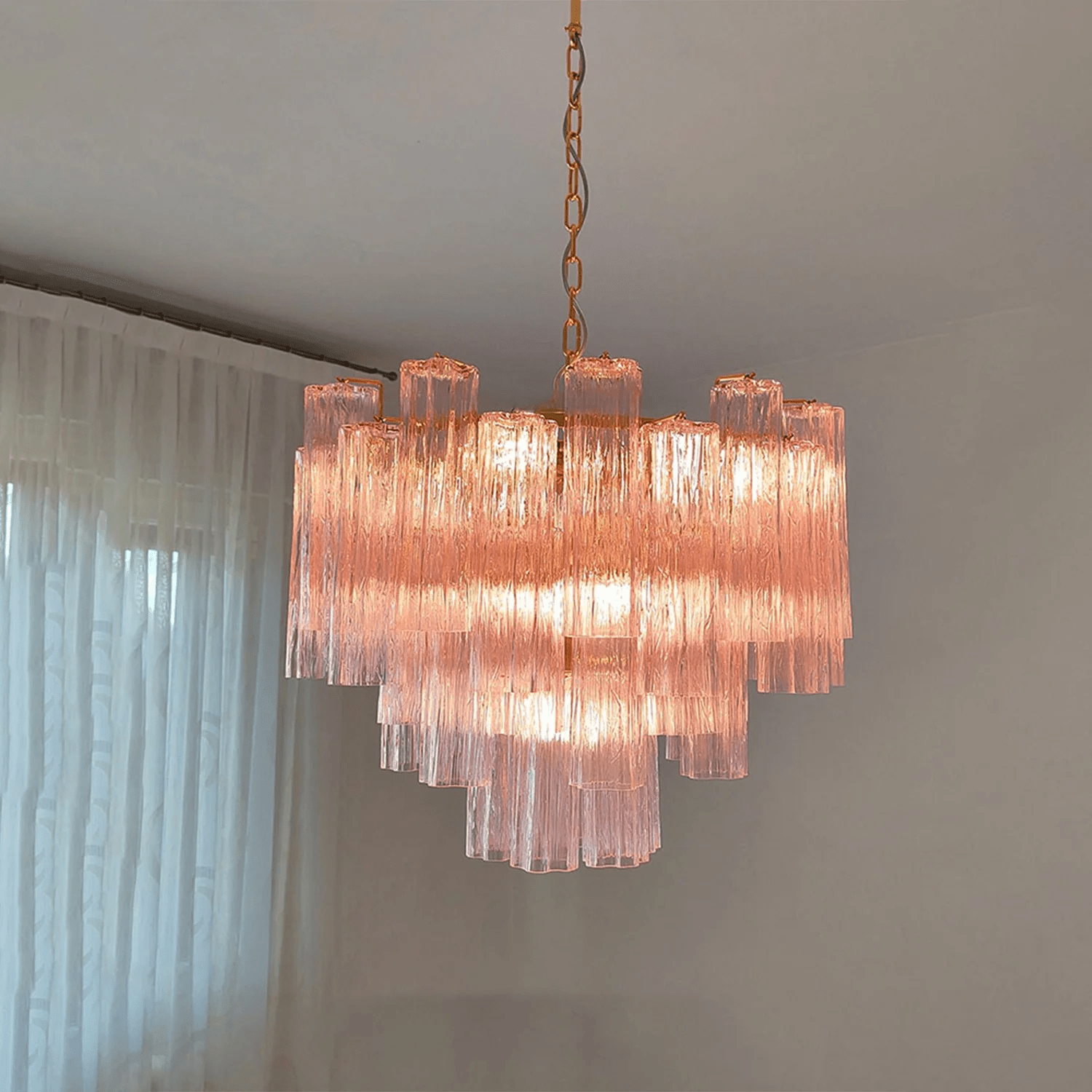 Aurora Chandelier Murano Glass Tiered - Neutralighting