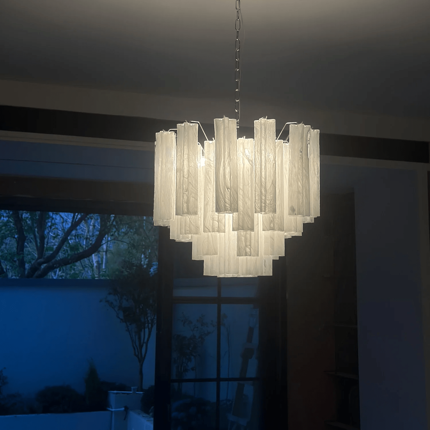 Aurora Chandelier Murano Glass Tiered - Neutralighting