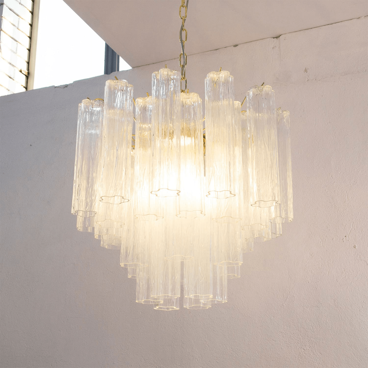 Aurora Chandelier Murano Glass Tiered - Neutralighting