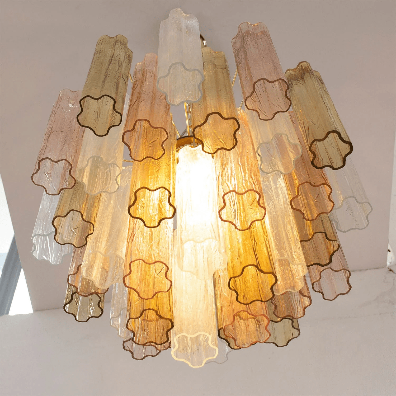 Aurora Chandelier Murano Glass Tiered - Neutralighting