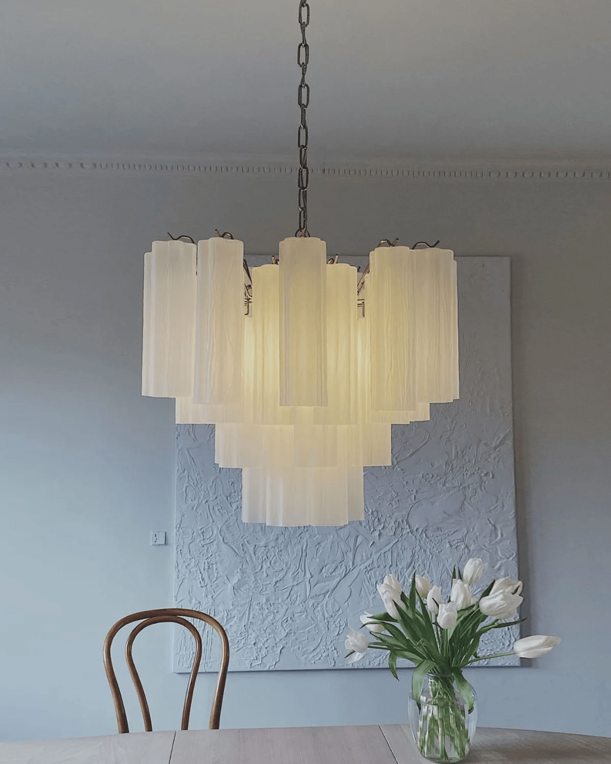 Aurora Chandelier Murano Glass Tiered - Neutralighting