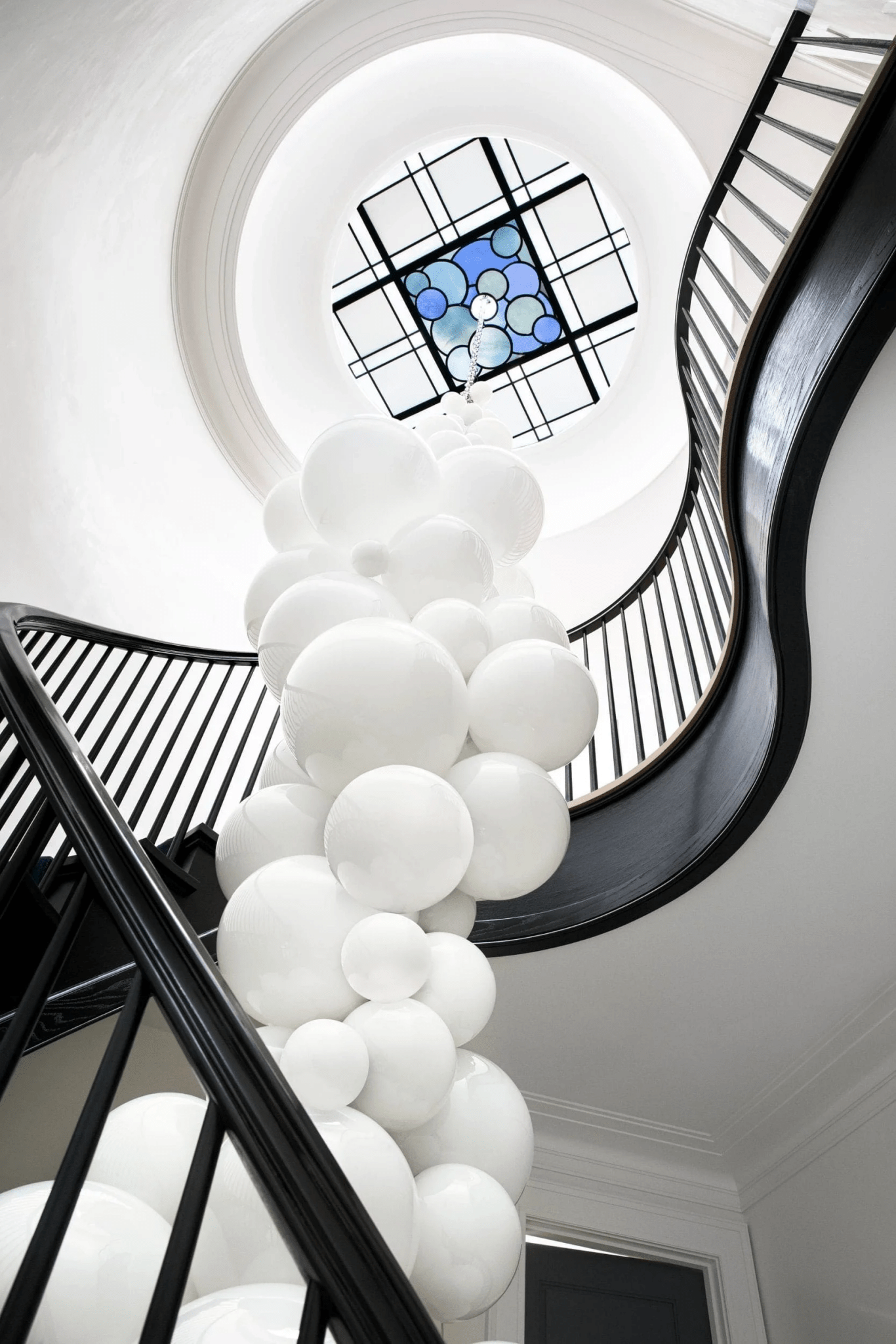 Aurora Chandelier Murano Glass Grape Cluster Art Deco - Blowlighting