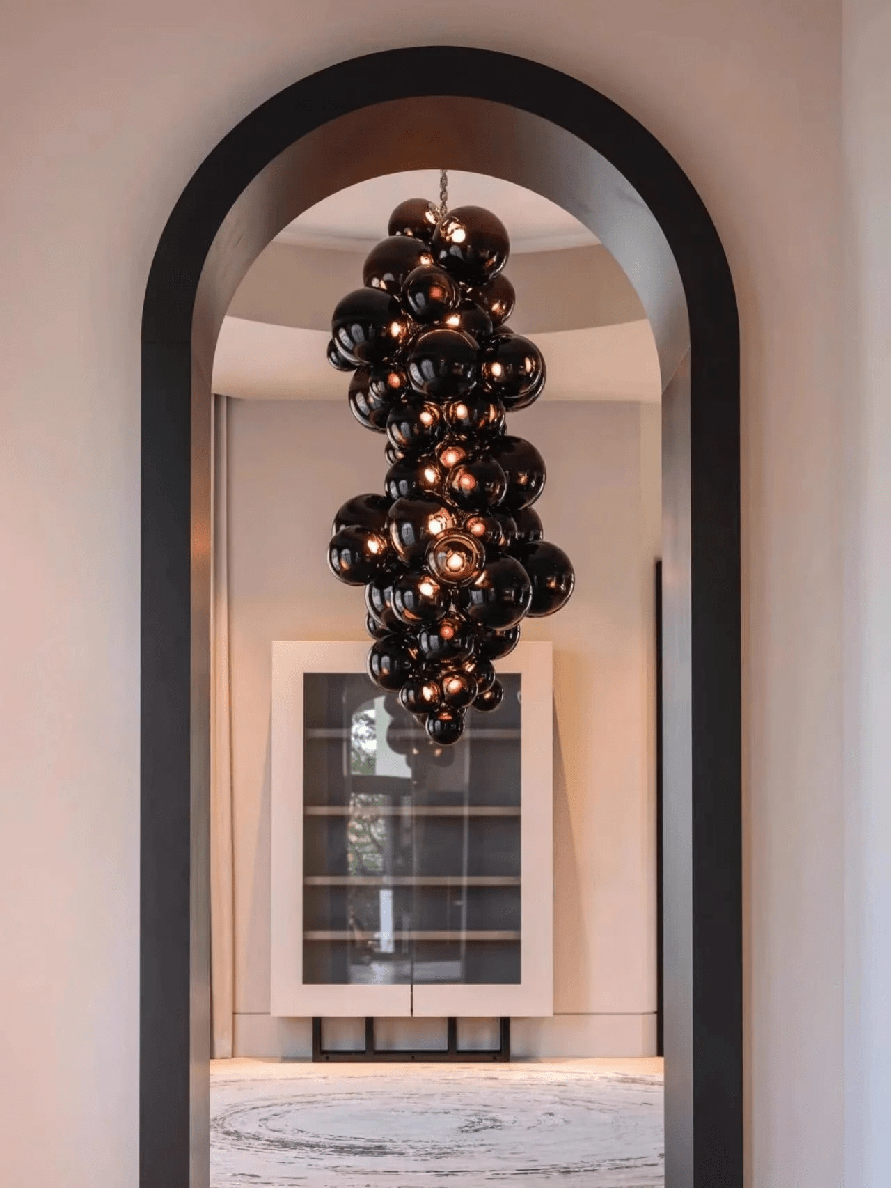 Aurora Chandelier Murano Glass Grape Cluster Art Deco - Blowlighting