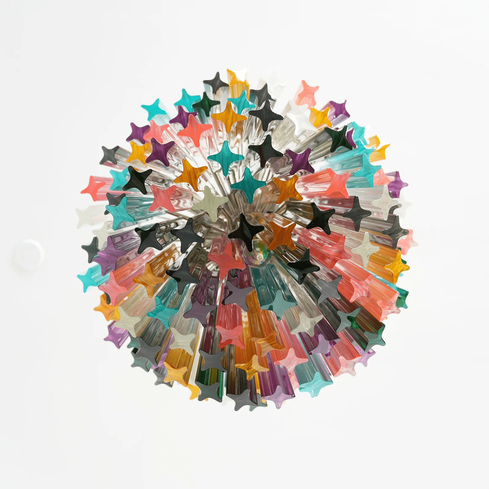 Aurora Chandelier Murano Glass Colorful Prism - Neutralighting