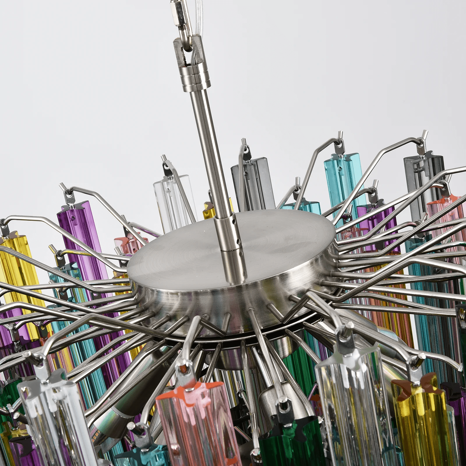 Aurora Chandelier Murano Glass Colorful Prism - Neutralighting