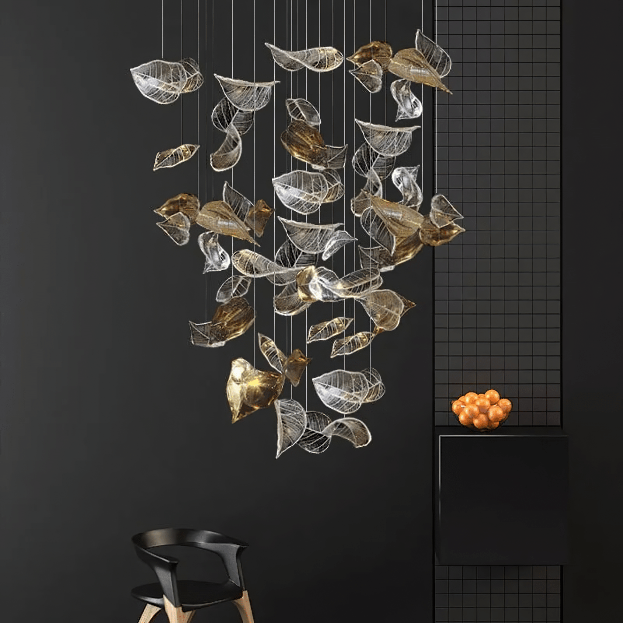 Cesilila Schillernder Blatt-Pendelleuchter-Letslighting
