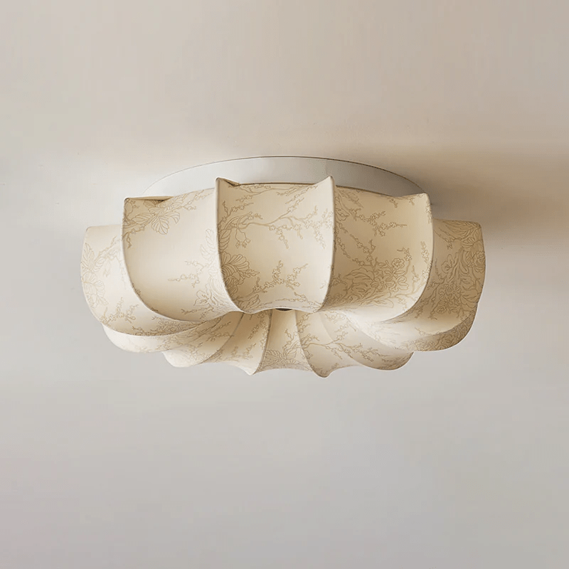 Vivaria Premium Nordic Art Deckenleuchte aus Holz und Stoff-Letslighting