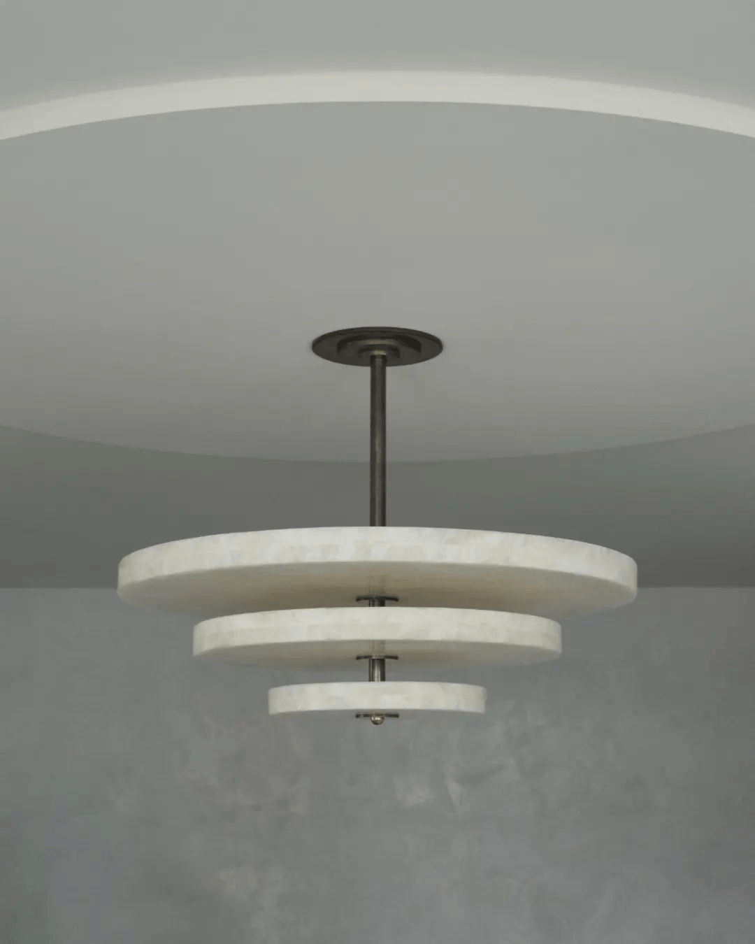 Liora Minimalist Alabaster Pendant Light Chandelier - Neutralighting