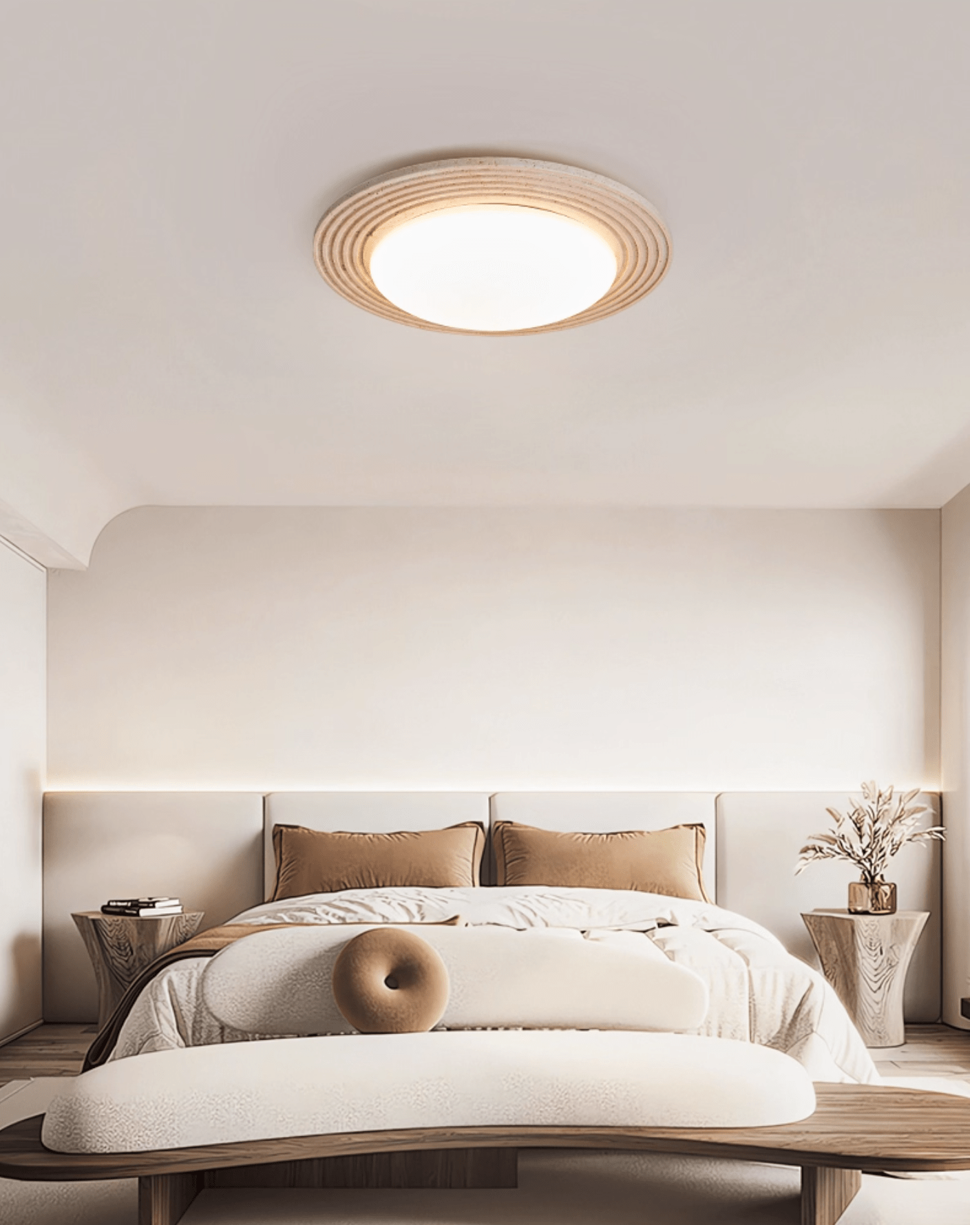 Orinir Minimalist Travertine Ceiling Light - Neutralighting