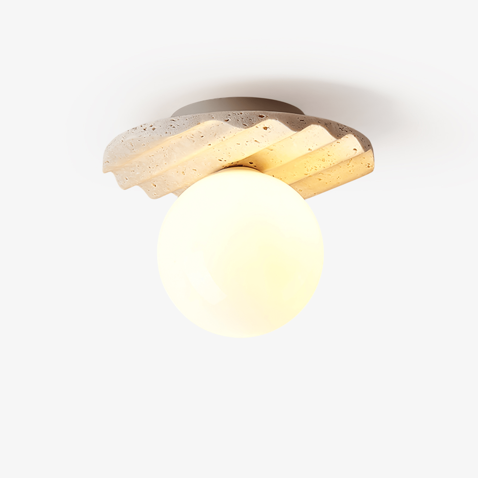Travertine Wave Ceiling Light - Neutralighting