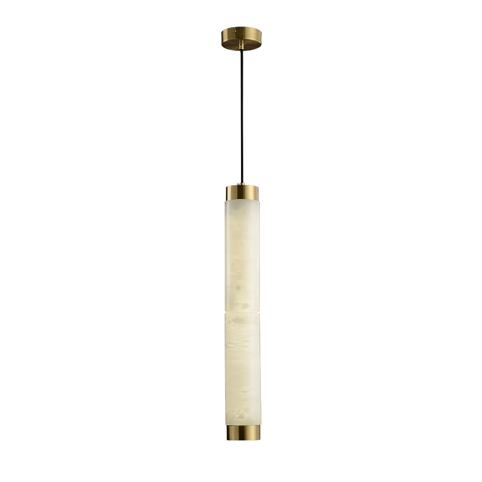 Lira Cylindrical Alabaster Pendant Light - Neutralighting