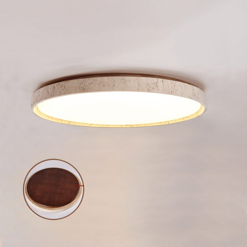 Kathy Travertine Round Ceiling Light - Neutralighting