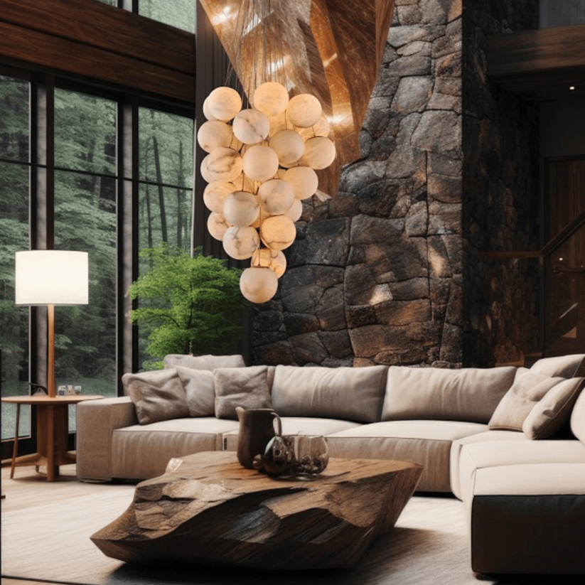 Grapha Alabaster Pendant Light Chandelier - Neutralighting