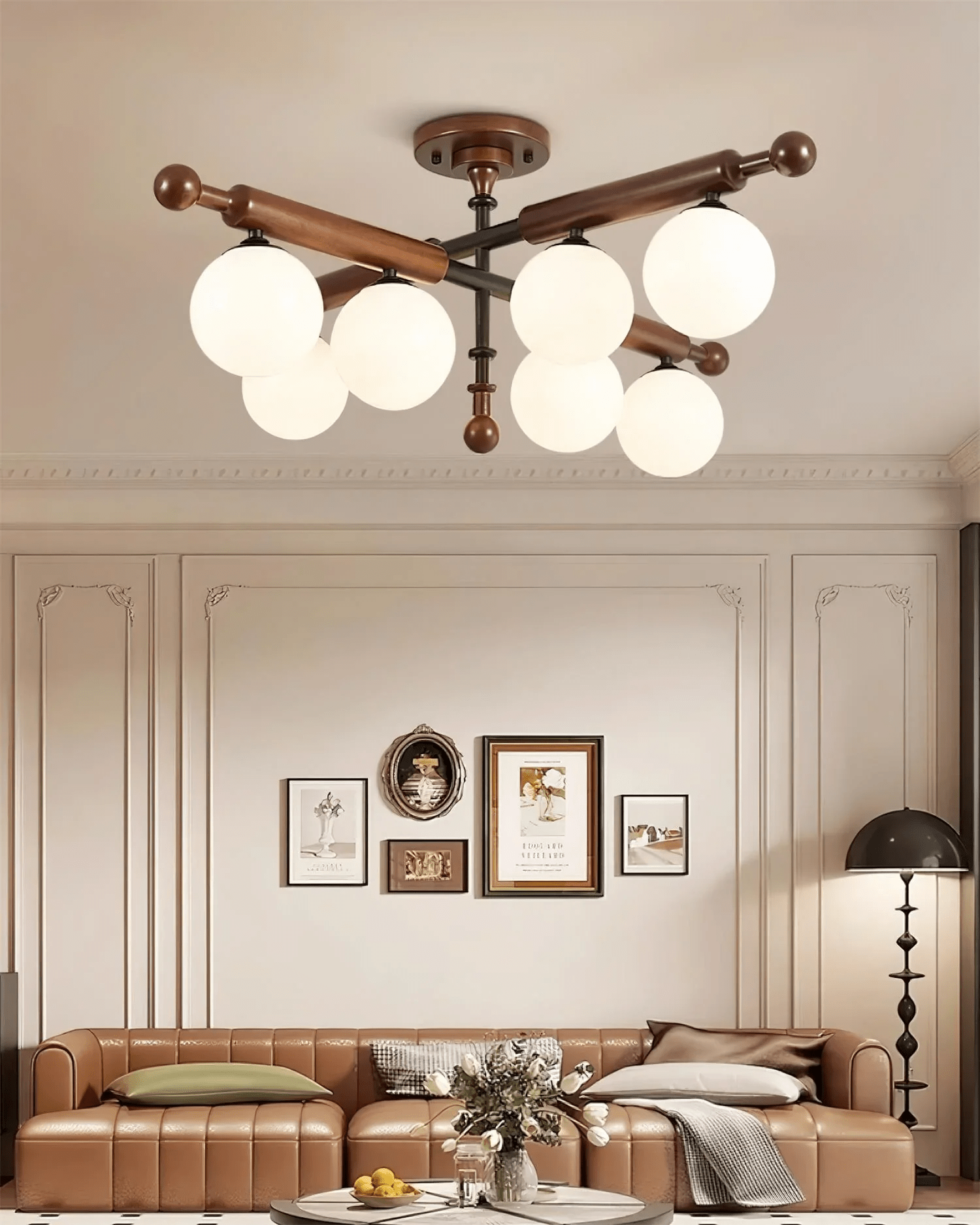Rusticana Crossbeam Holz Deckenleuchte-Letslighting