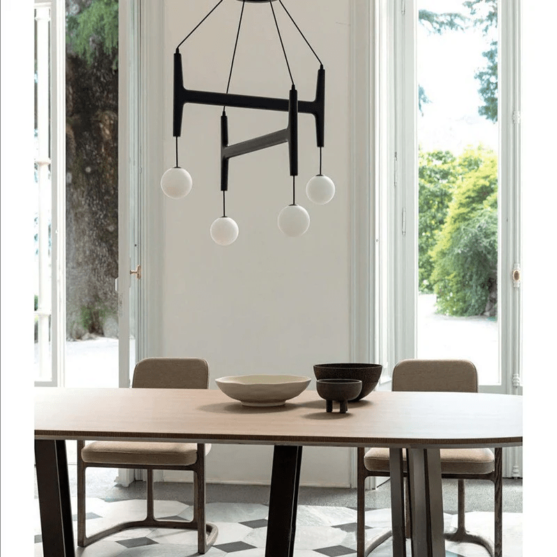 Xylocube Geometrische Pendelleuchte aus Holzkugel-Letslighting