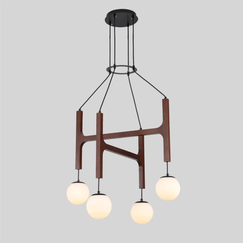 Xylocube Geometrische Pendelleuchte aus Holzkugel-Letslighting