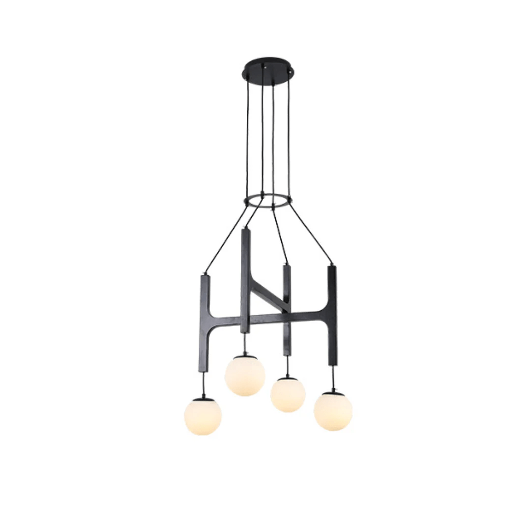 Xylocube Geometrische Pendelleuchte aus Holzkugel-Letslighting