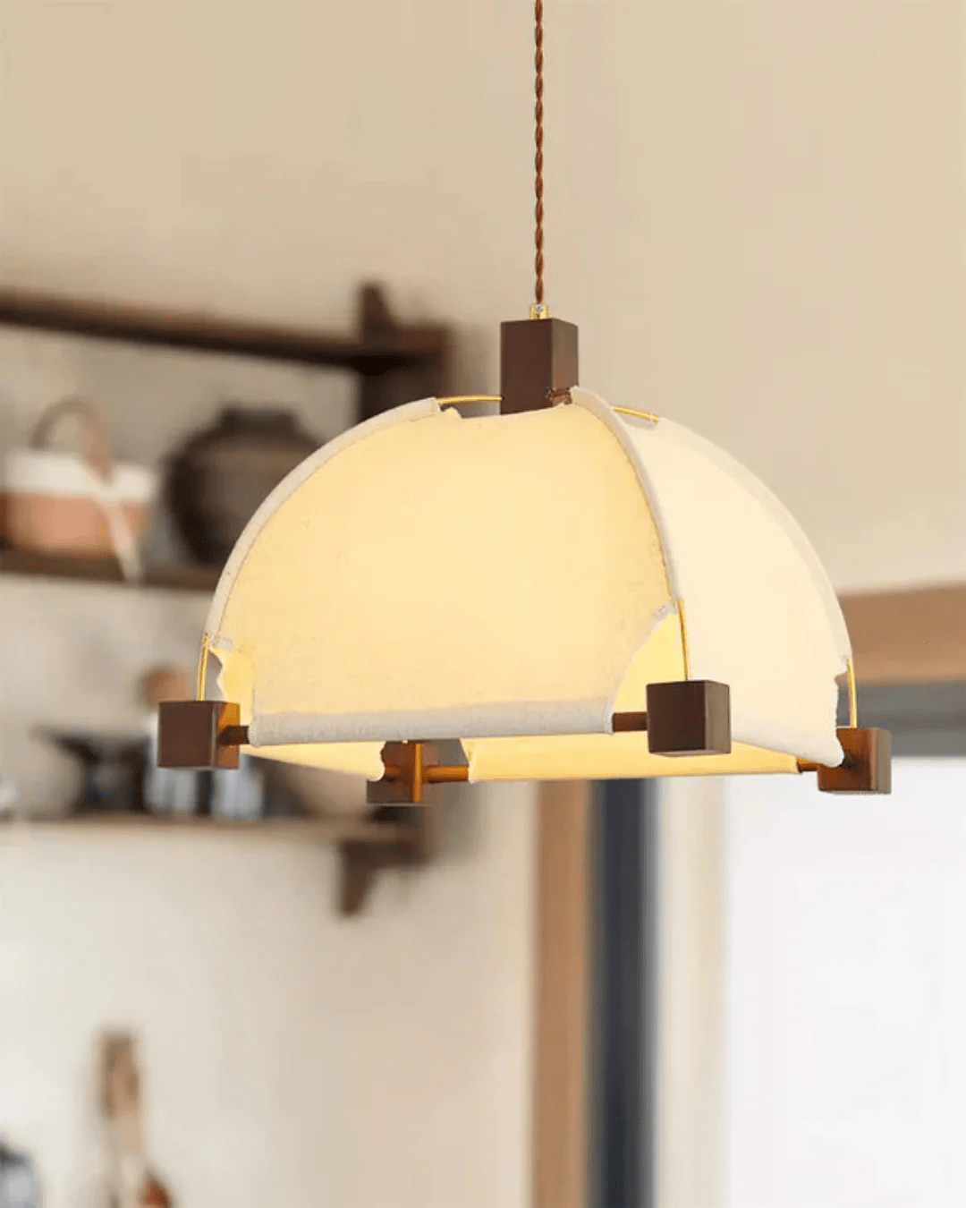 Phoebe Vintage Pendelleuchte aus Holz-Letslighting