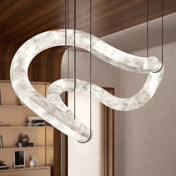 Erya Alabaster Pendant Light Chandelier - Neutralighting
