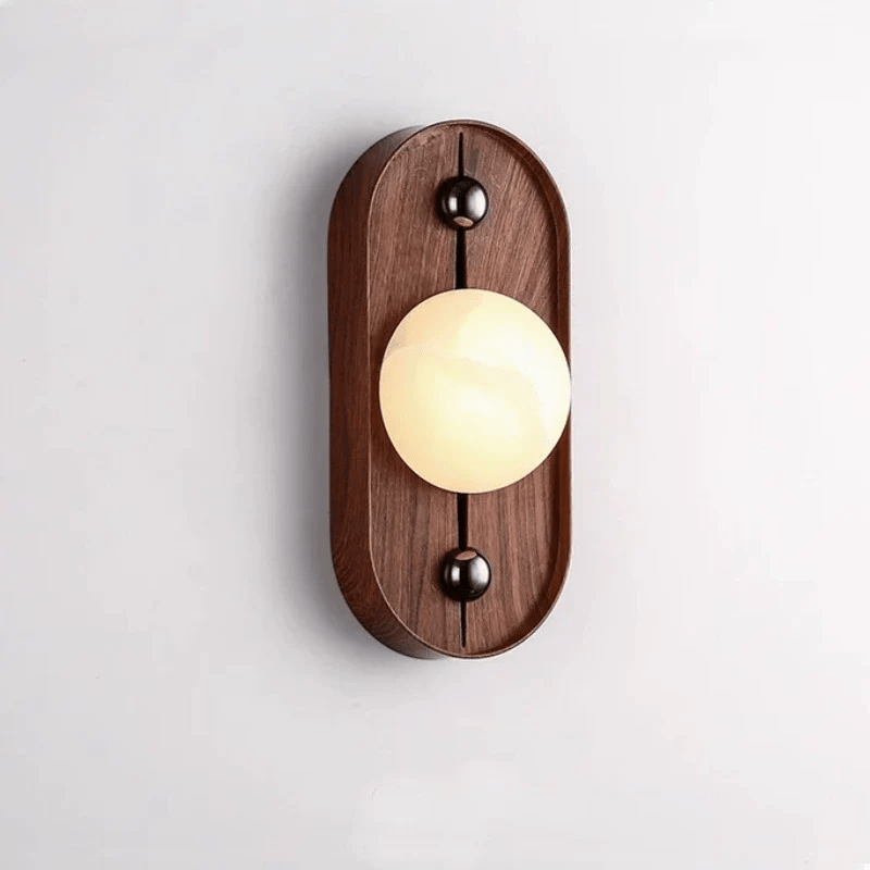 Orlin Alabaster Wood Wall Sconce - Neutralighting