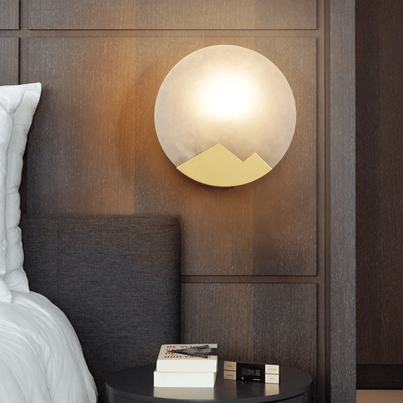Nova Mountain Shaped Alabaster Wall Light - Neutralighting