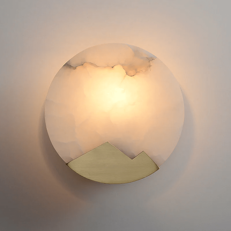 Nova Mountain Shaped Alabaster Wall Light - Neutralighting