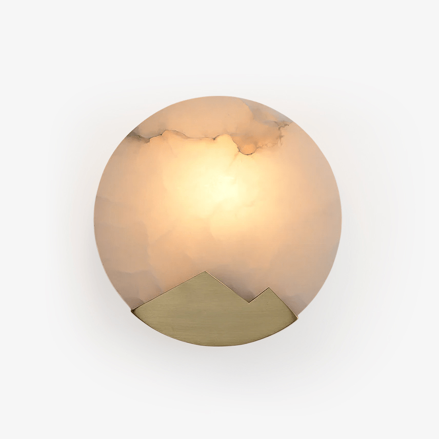 Nova Mountain Shaped Alabaster Wall Light - Neutralighting