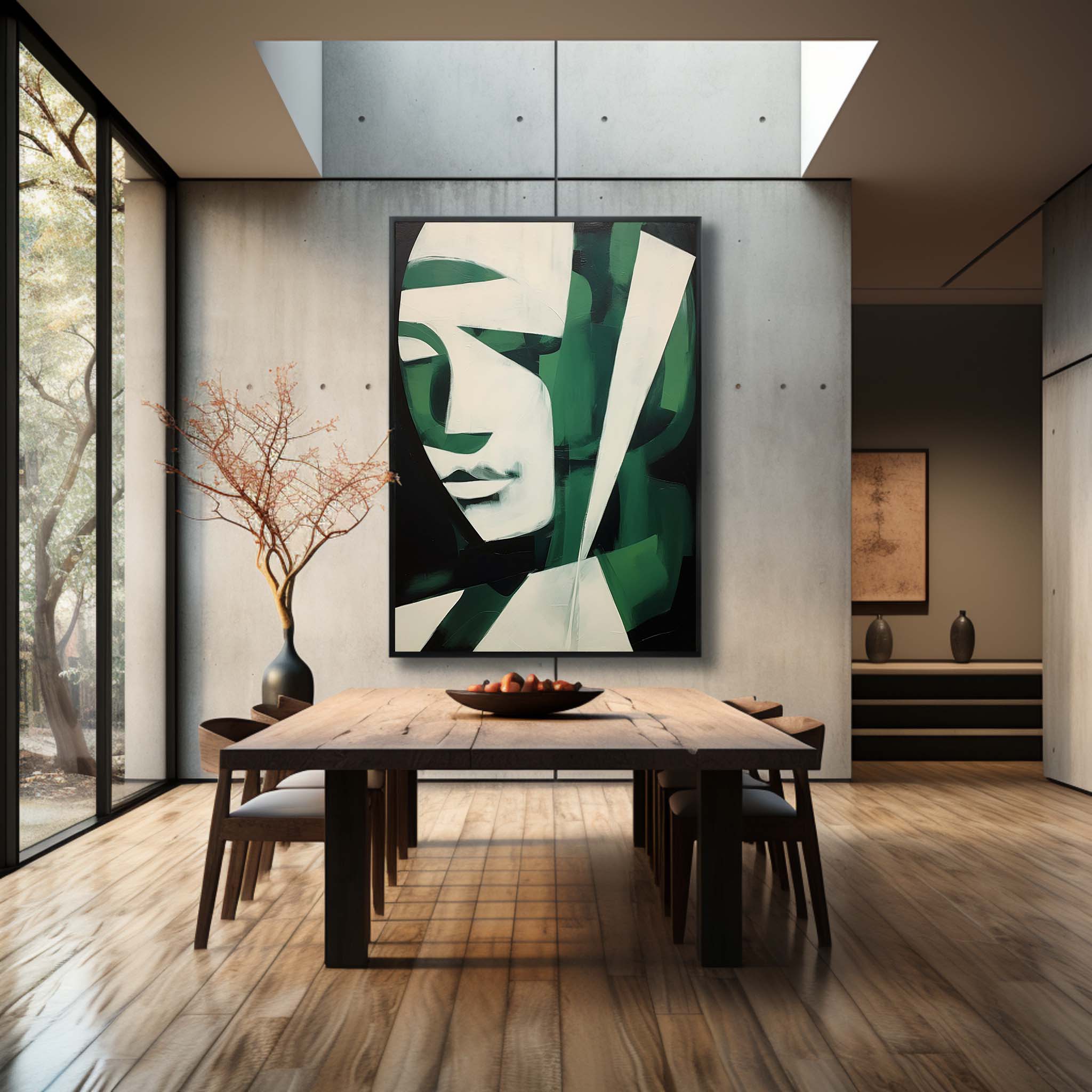 Jade Zeitgenössische Minimalistische Wandkunst - Letslighting