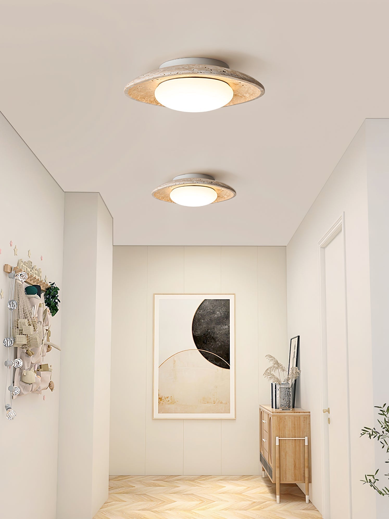 Lena Travertine Ceiling Light - Neutralighting