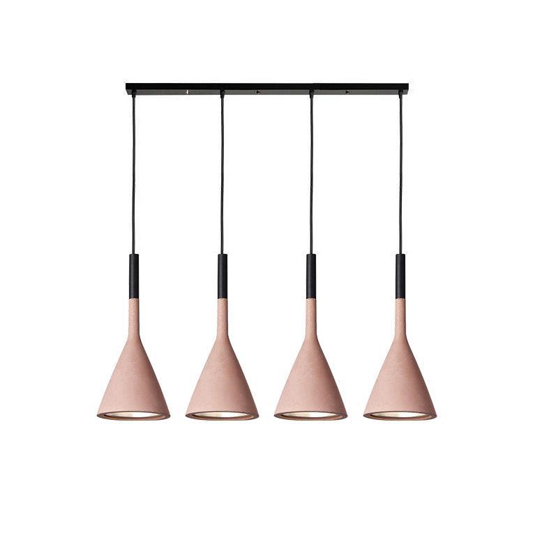 Conical Concrete Pendant Light - Blowlighting
