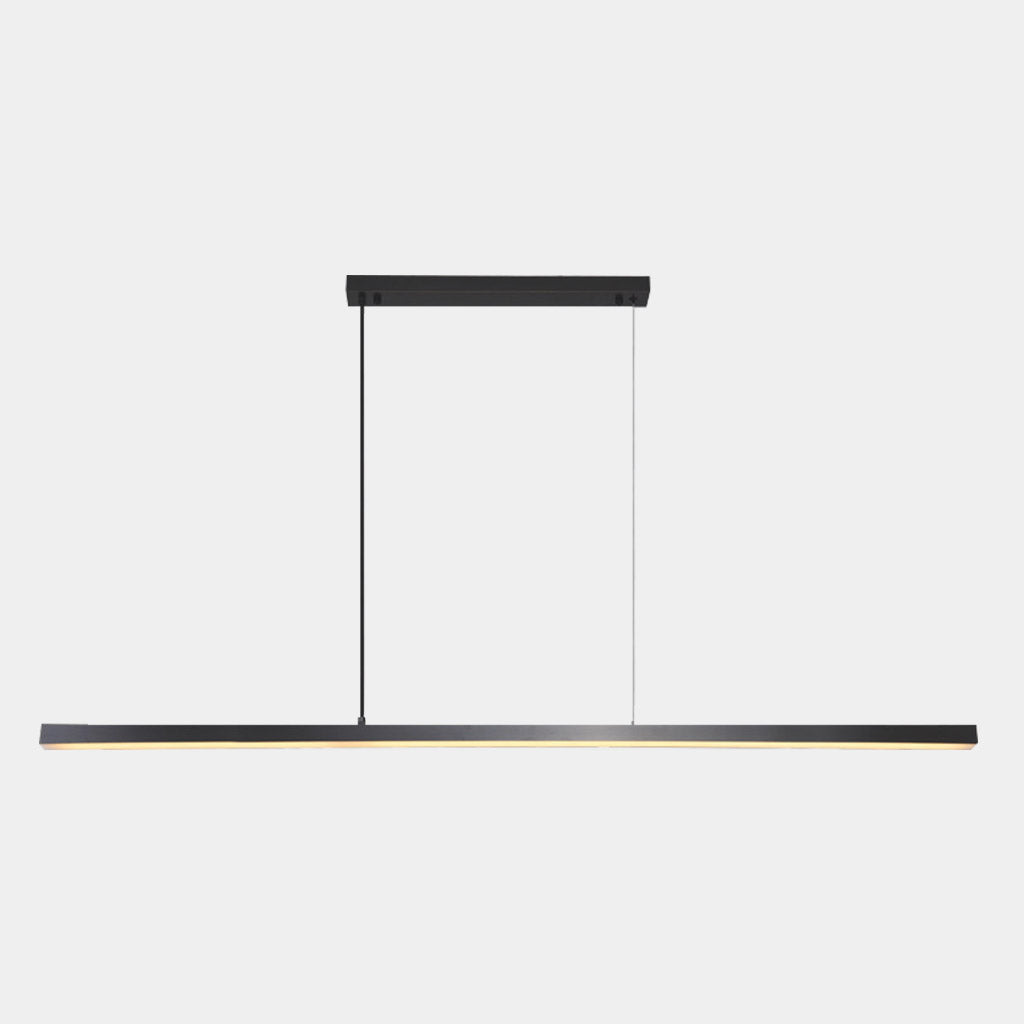 Pendelleuchte Messing Linear Dimmbar LED, Schwarz / Gold