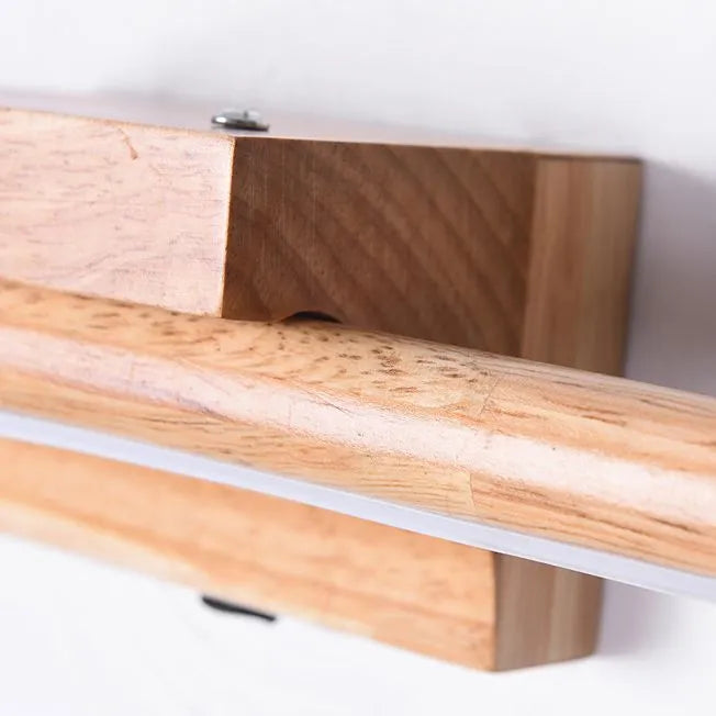 Muto  Holz Wandleuchte Linear, Innen, Badezimmer ,Modern LED