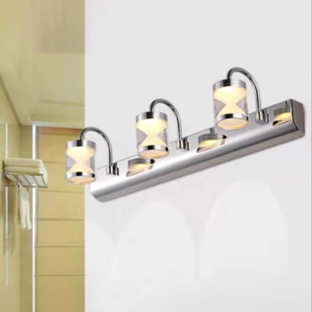 Arisha Modern Laterne LED Wandleuchte Silber Badezimmer Innen Metall&Acryl