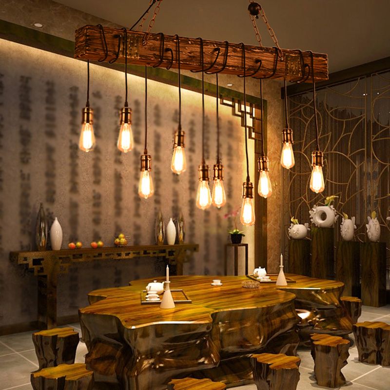 Epoch Pendelleuchte, 3 Stile für Bar/Esstisch Holz