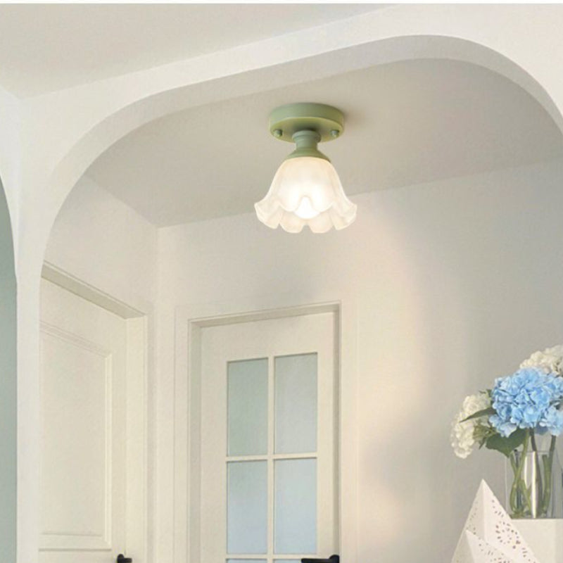 Arisha Einfach LED Deckenleuchte Metall Glas Schlafzimmer