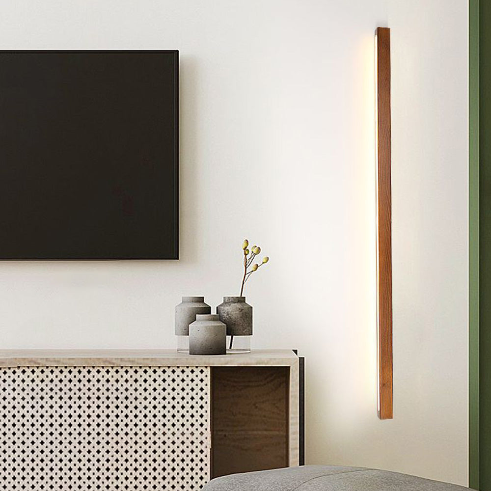 Zenx Wandleuchte Linear Holz