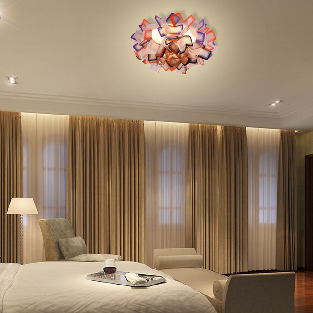 Aria Deckenleuchte, 7 Farben, Blume Schlafzimmer Modern