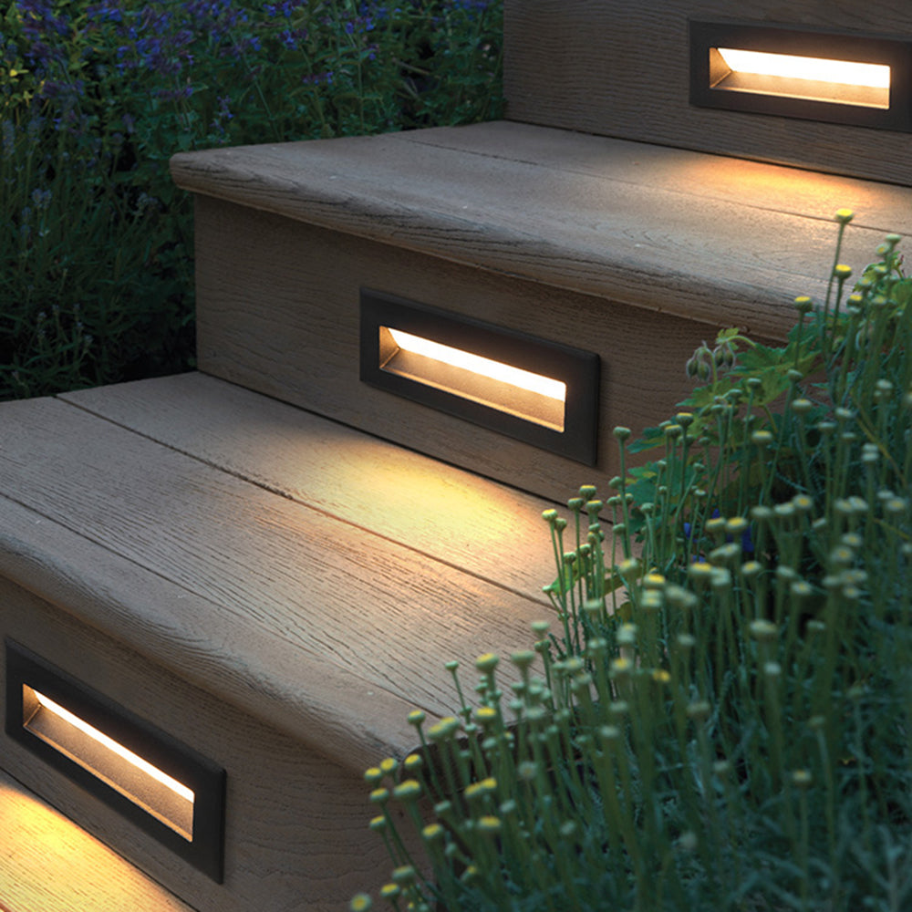 Ray Modern LED Rechteckig Außenwandleuchte Metall Acryl Garten Flur