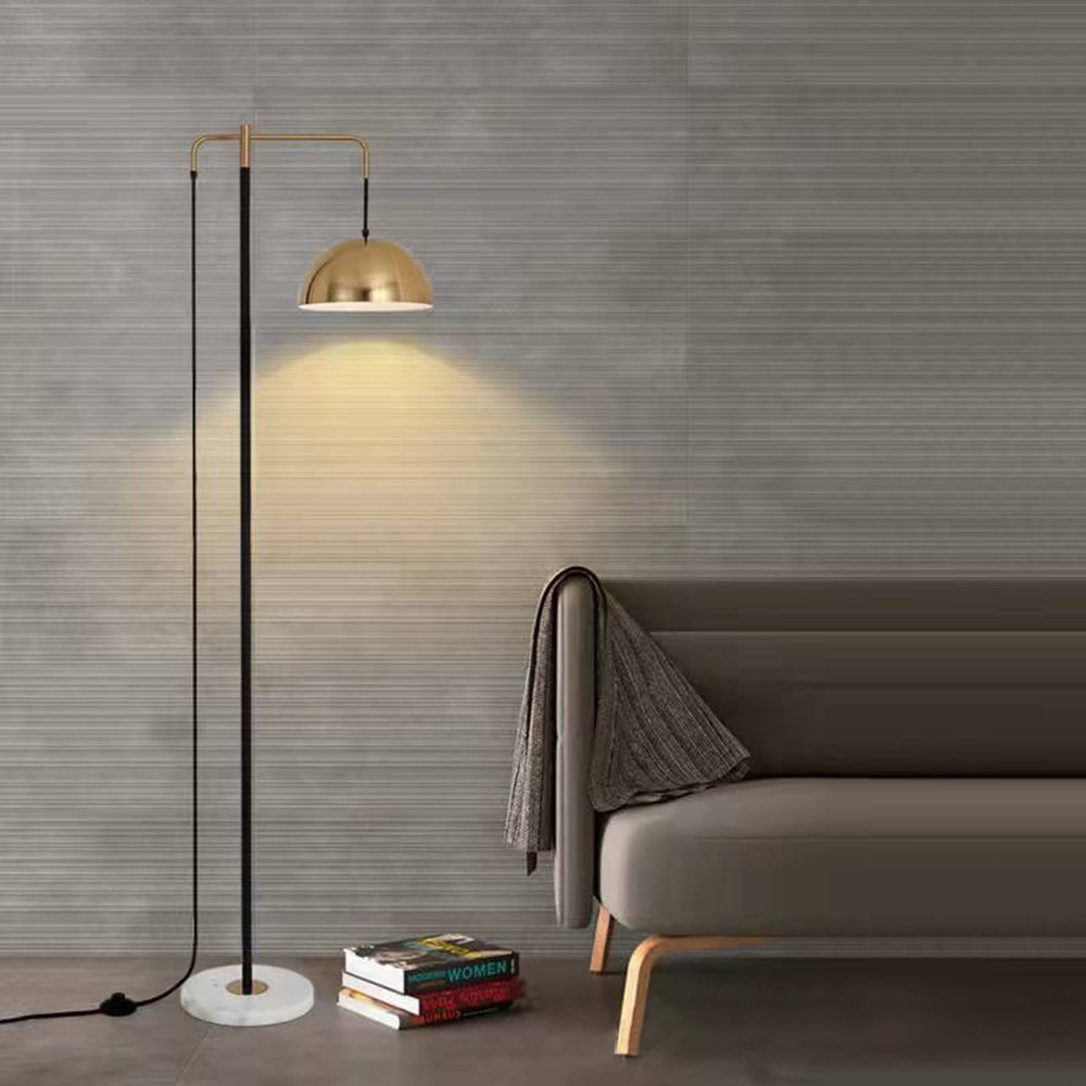 Arisha Modern LED Stehlampe Gold Wohn/Arbeits/Schlafzimmer Metall