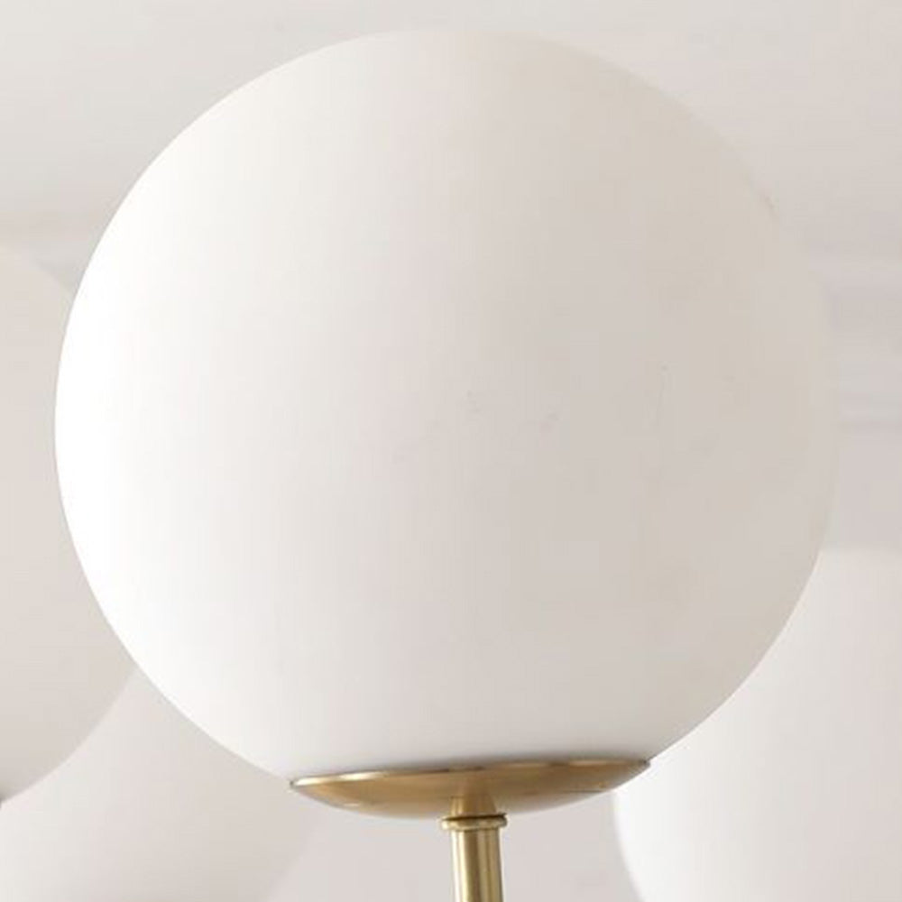 Valentina Vintage Pendelleuchte Glaskugel Wohnzimmer, Gold, Metall Glas