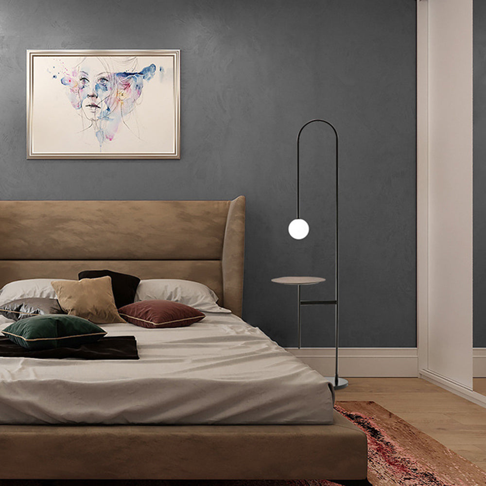 Valentina Modern Stehleuchte Warmweiß/Neutralweiß Wohn/Arbeitszimmer Eisen&Glas