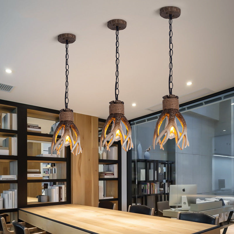 Silva LED Pendelleuchte Braun Glas Bar/Esszimmer/Wohnzimmer