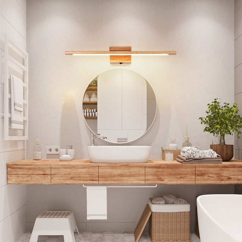 Muto  Holz Wandleuchte Linear, Innen, Badezimmer ,Modern LED