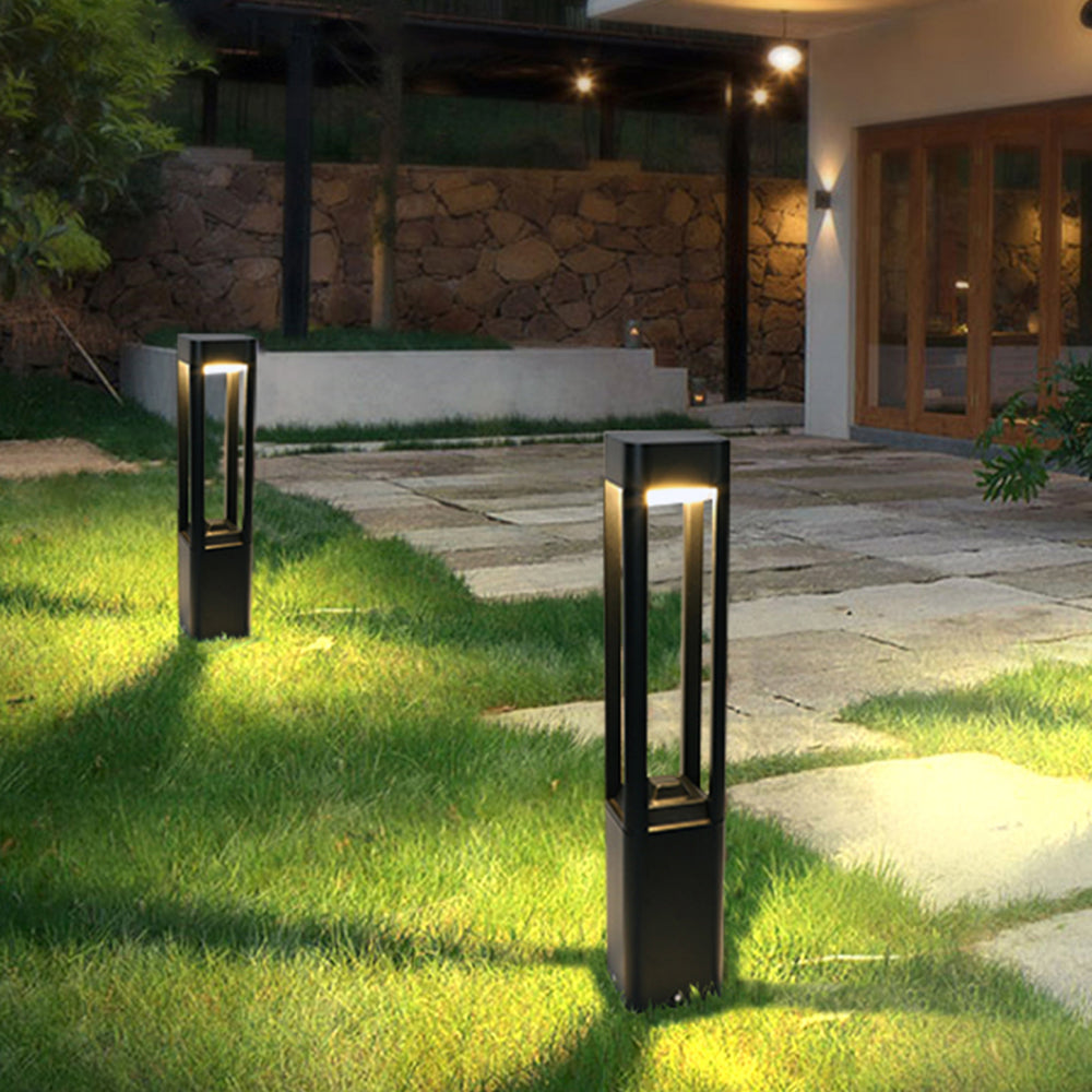 Ray Modern Rechteckig LED Außenleuchte Metall Acryl Garten