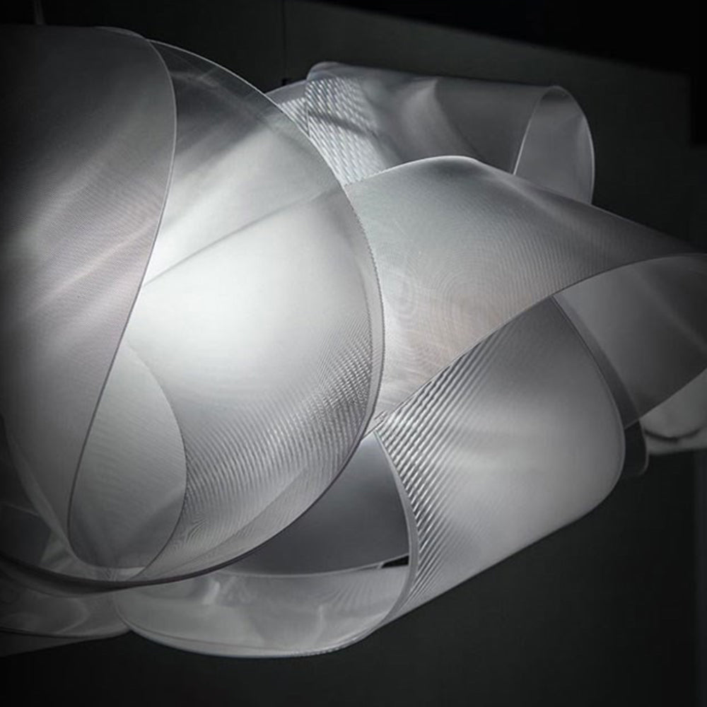 Arisha Modern Design LED Pendelleuchte Innen Weiß Wohn/Schlafzimmer/Esstisch PVC 48-68cm
